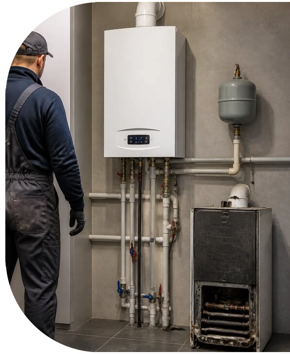 Замена котла в частном доме в Краснодаре от 12383 р. | АПаруса-Ксд