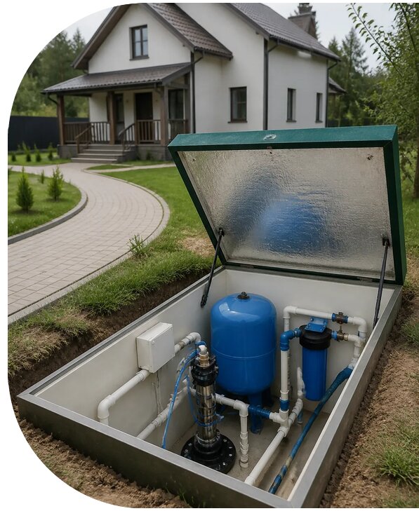 Автономное водоснабжение дома в Краснодаре от 154785 р. | АПаруса-Ксд