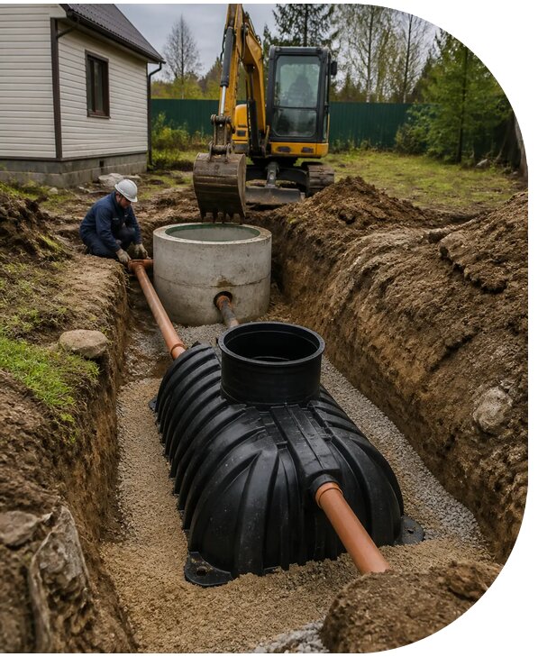Профессиональная замена септика в Краснодаре под ключ с гарантией